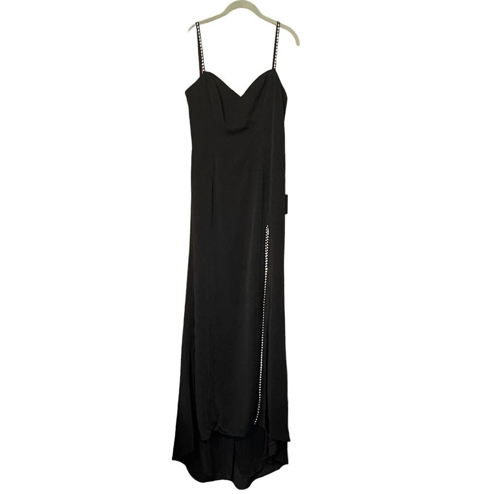 Mac Duggal NEW Size 10 Beaded Strap Sweetheart Neckline Gown Black 55706 NWT - Picture 5 of 11